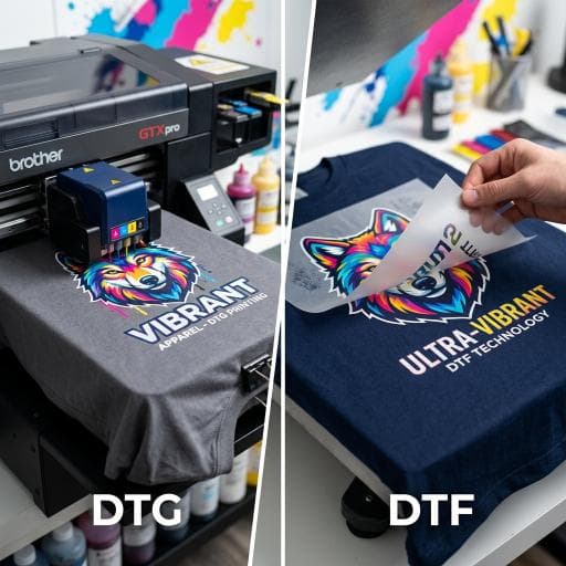 DTG, DTF sau Serigrafie? Cum alegem tehnologia potrivită pentru fiecare comandă de tricouri