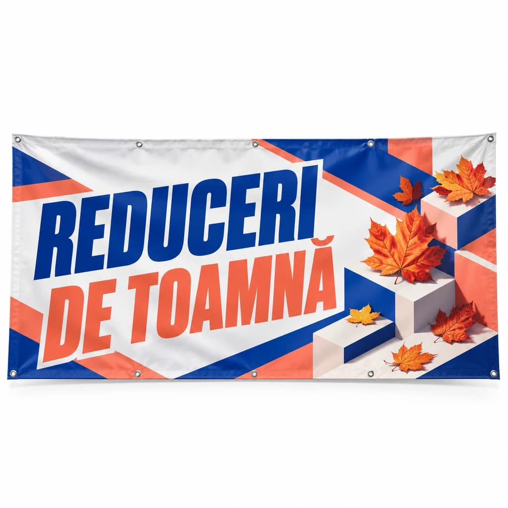Banner reduceri de toamnă – model geometric