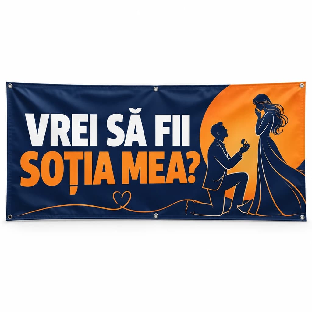 Banner vrei să fii soția mea? – model contrast