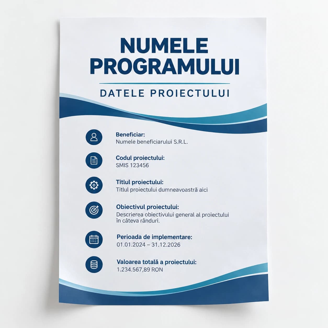 Afiș informativ A3 — Connecting Europe Facility — CEF