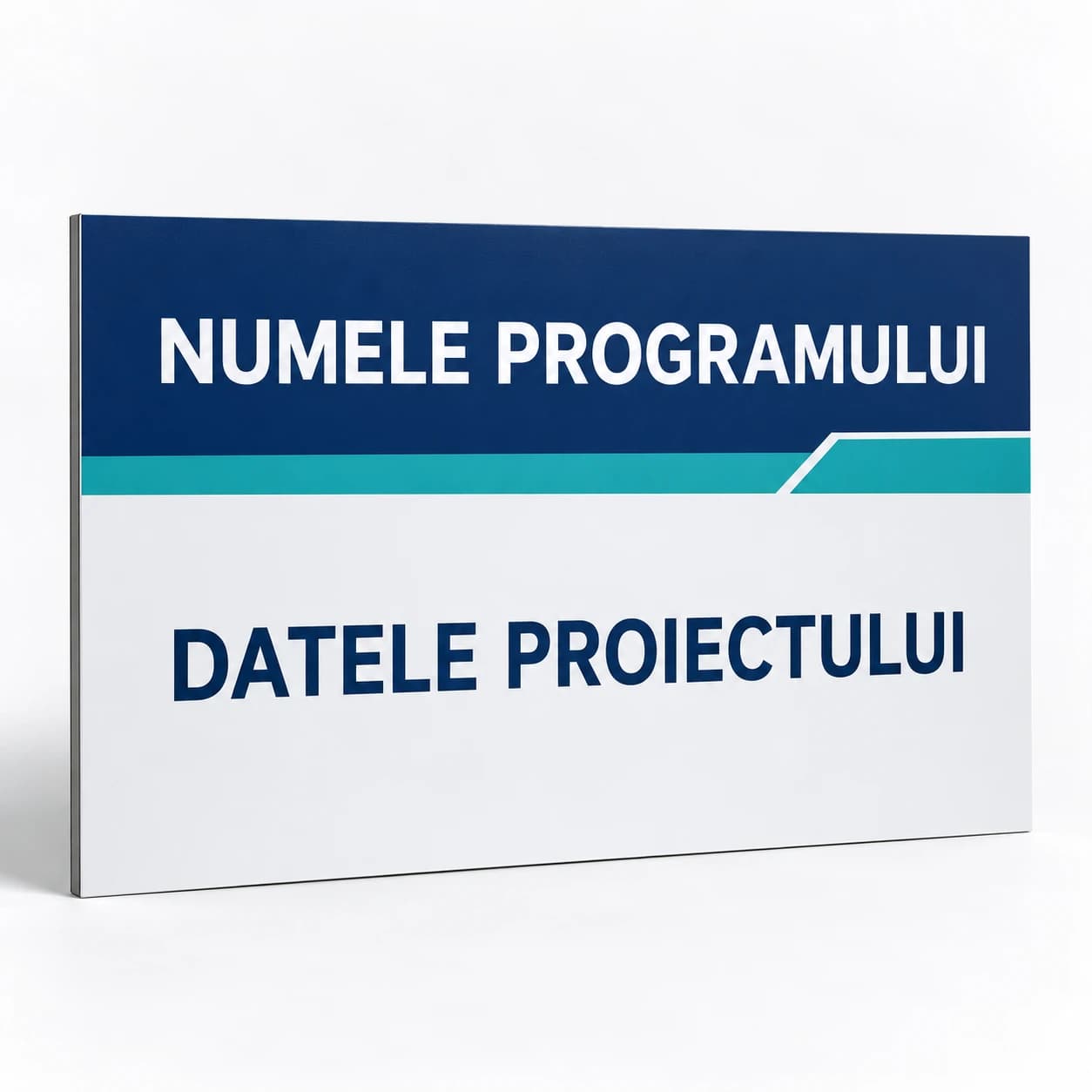 Placă informativă Alucobond — Connecting Europe Facility — CEF