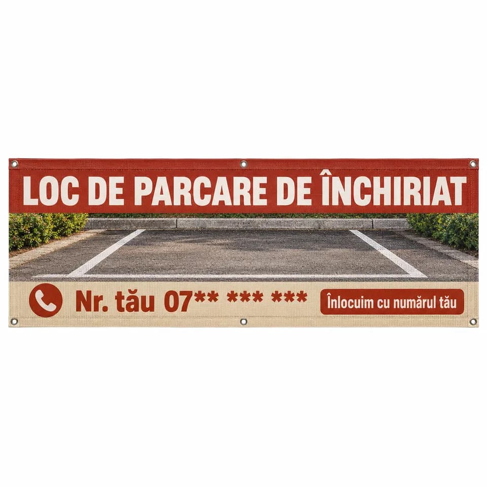 Mesh loc de parcare de închiriat cu numărul tău