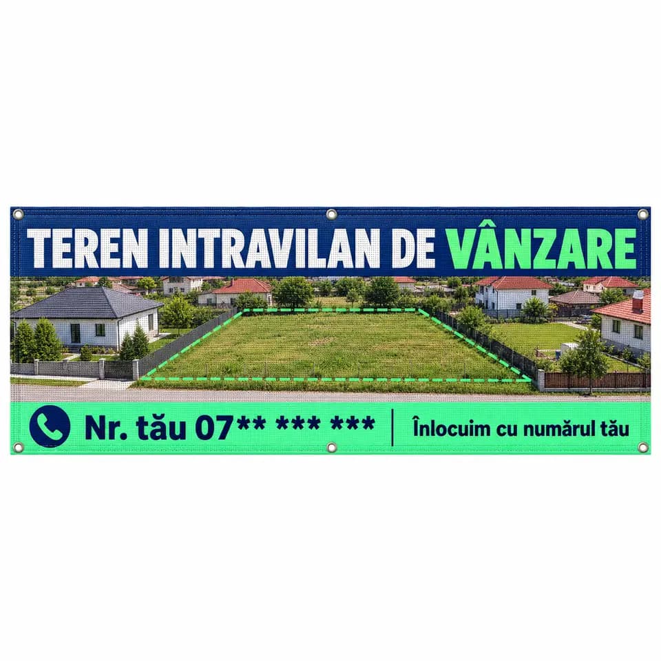 Mesh teren intravilan de vânzare cu numărul tău