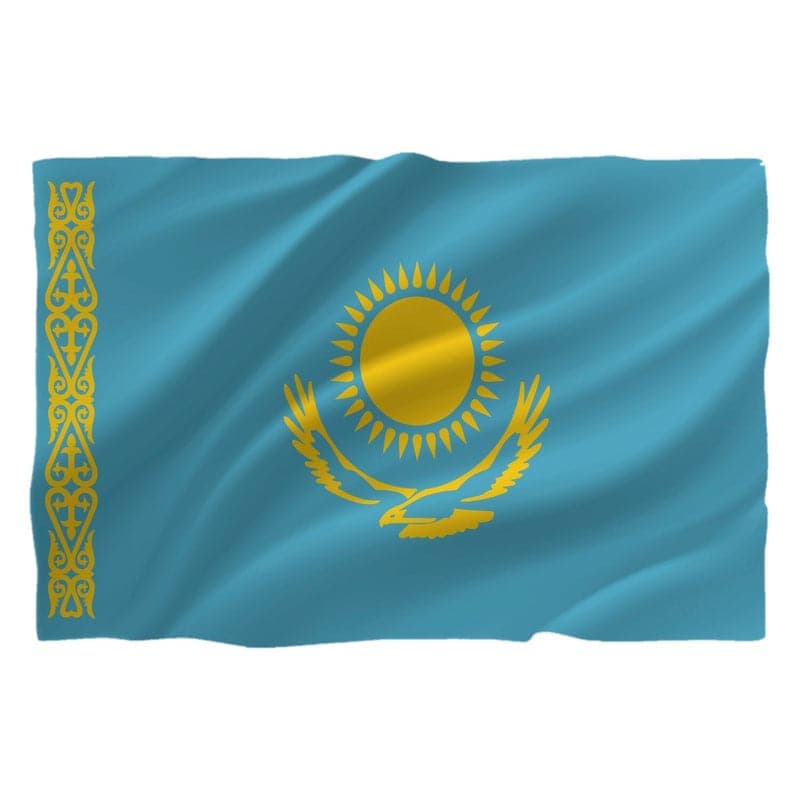 Drapel Kazahstan