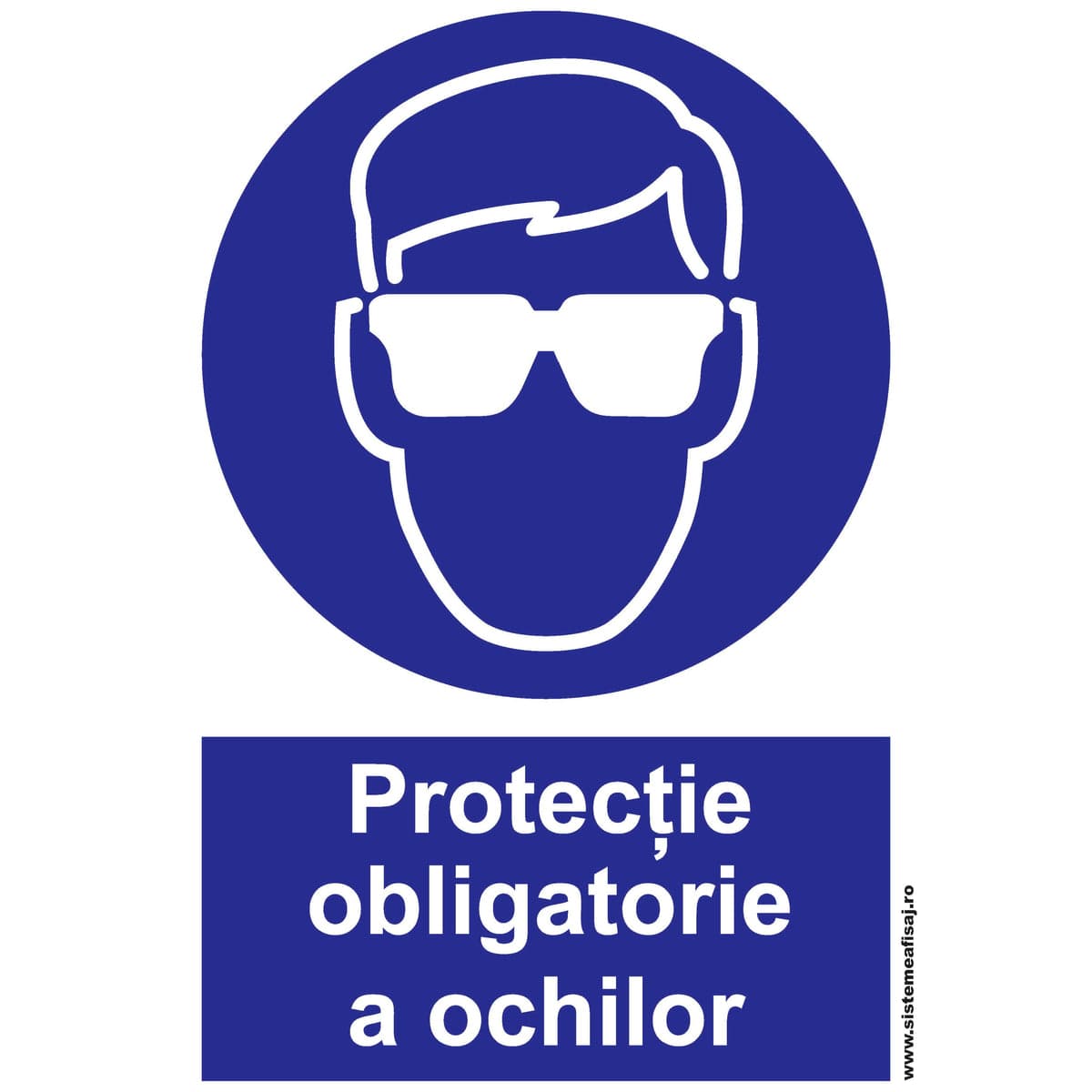 Semn Indicator Protectia Obligatorie A Ochiilor