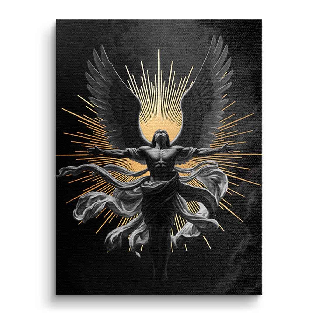 Tablou canvas înger luminos cu aripi – pentru dormitor