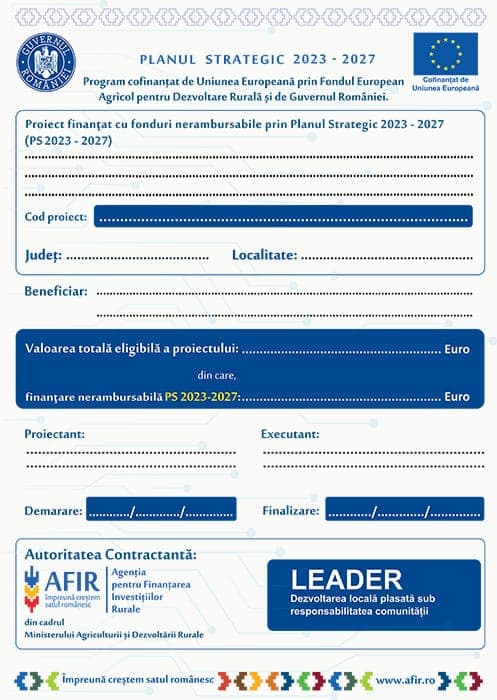 Afiș A3 AFIR / FEADR - General