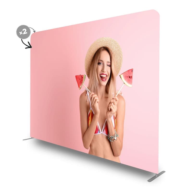Pop-Up Textil Drept 2.0 m