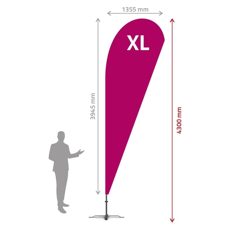 Steag beachflag lacrimă XL