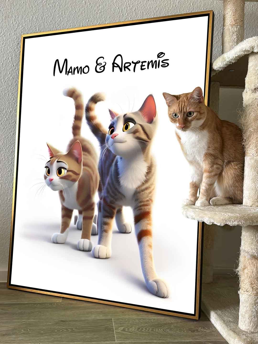 Tablou canvas animal de companie în desen animat – pentru copii